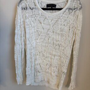 Rag & Bone Knit White Sweater Sz Small